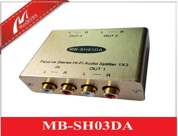 Isolamento de áudio de áudio hiFi passivo Splitter de áudio Distribuidor de áudio estéreo de áudio 4859249