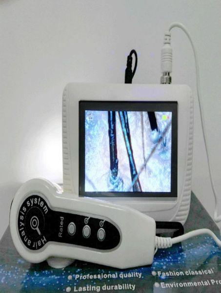 5 -дюймовый ЖК -экран цифровой кожи диагностика лица Анализ волос Сканер ZE Фиксированная картинка Два объектива доступны 4164311