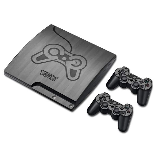 Adesivos console jogos de jogo controladores de console de decalque adesivo de pele de vinil para ps3 slim tnp3slim1022