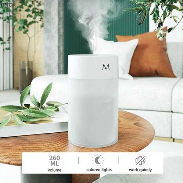 Umidificatori Air Humidifier Mini Aromaterapia Ultrasonica Diffusore Portante Atomizzatore USB Atomizzatore USB LED LAD per auto domestica