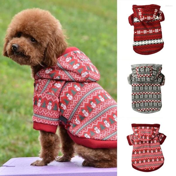 Собачья одежда зимняя теплое вязаное свитер толстовок для щенка