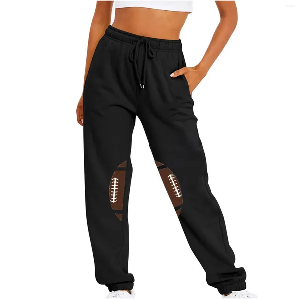 Calça feminina Mulheres impressam verão 2024 em Lady Clothing Troushers Sport Jogging Fitness Running Harajuku Streetwear