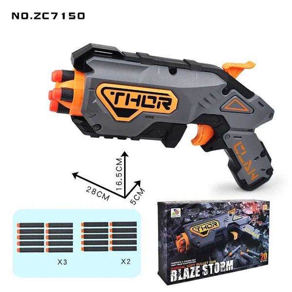 Gun Toys New Electric Soft Bullet Sniper Rifle/Pandgun Can Ban Universal Eva Soft Bullet Dart Blaster Toy Rifle Лучший подарок для детей YQ240413Arrx