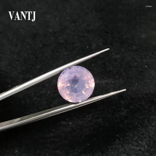 Кластерные кольца Vantj Natural Lavender Quartz Loose Gemstone Amethyst Eye of Contract для монтажа серебряного золота Diy