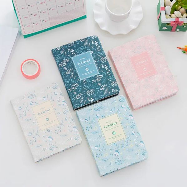 Notebook Creative Corean Flower Diary Weekly Monthly Yearly Planner A6 Mini Vintage Paper Notebook Orgenizer Organizer