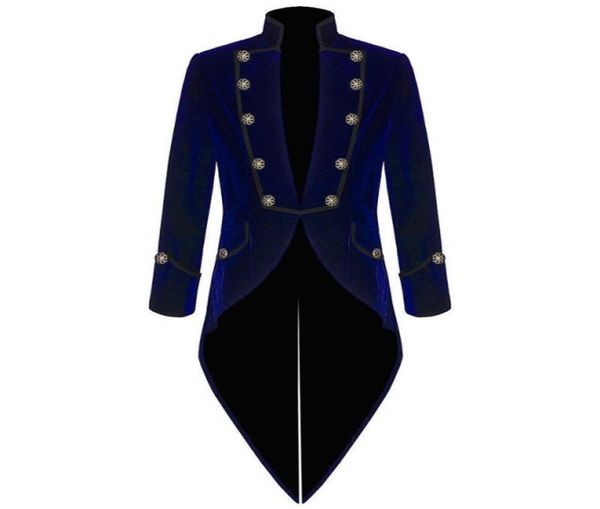 Velvet Bule Swallow Tailed Casat Custom Made Modane Men Suits Party Formal Blazer Blazer mais recente casaco Pant 2017 JacketPant4305795