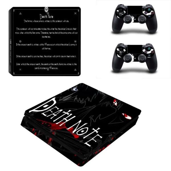 Adesivi Death Note PS4 Slim Sticker Play Station 4 Decal skin adesivo per PlayStation 4 PS4 Slim Console e controller Vinyl