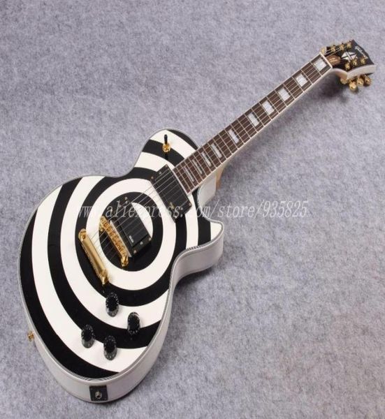 2012 Yeni Varış Gitar Fabrikası Güzel G Tip Zakk Wylde İmza Boğa Göz Özel Mağazası Elektro Guar2360066