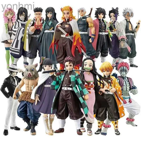 Manga anime Demone GK Figure anime Tanjirou Nezuko Zenitsu Giyuu Muichirou Model Kimetsu No Yaiba Action Figures Toys Gift for Kids 240413