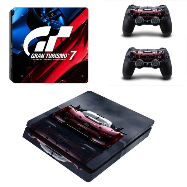 Наклейки Gran Turismo GT Sport PS4 Slim Stickers Play Station 4 Наклейка с кожей для PlayStation 4 PS4 Slim Console Controller Skin