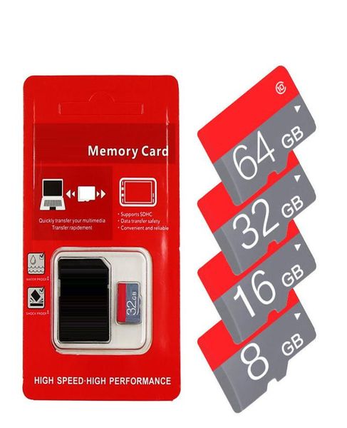 2020 Подлинный 16 ГБ 32 ГБ 64 ГБ TF Memory SD Card C10 TF Card с розничным пакетом SD Adapter Blister Retail Package4921608