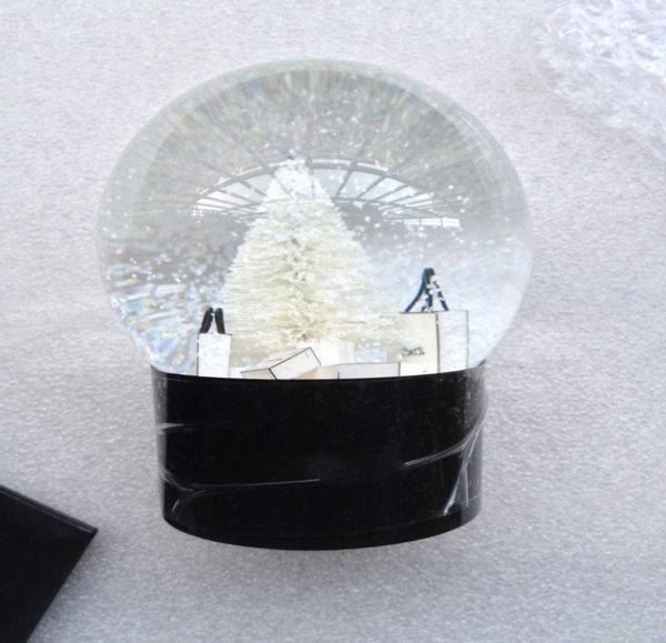 Cclassics Snow Globe com árvore de Natal dentro de decoração de carros Crystal Ball Novelty Special Christmas Presente com presente Box3981411