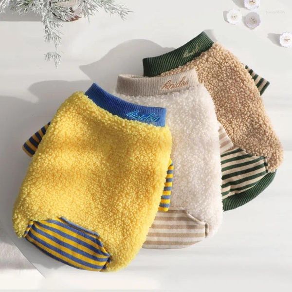 Abbigliamento per cani vestiti per animali domestici inverno pile spesse giacca da peluche per peluche per piccole felpe con cappuccio medio cucciolo caldo chihuahua shih tzu perro