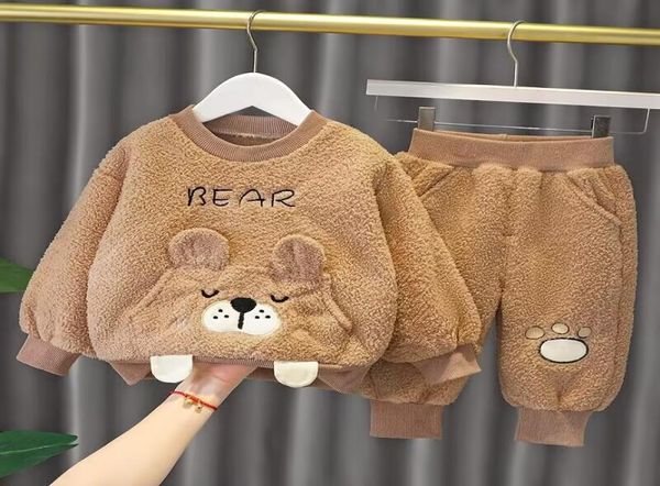 Frühling Herbst Baby Boy Girl Clothing Set Neugeborene Kleidung Säugling Pullover Sweatshirt Hosen 2pcs Mädchen Outfit Kinder Fleece Anzug 6774732