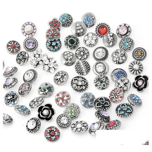 Braccialetti Charm 50pcs/lotti da 12 mm Pulsante a scatta