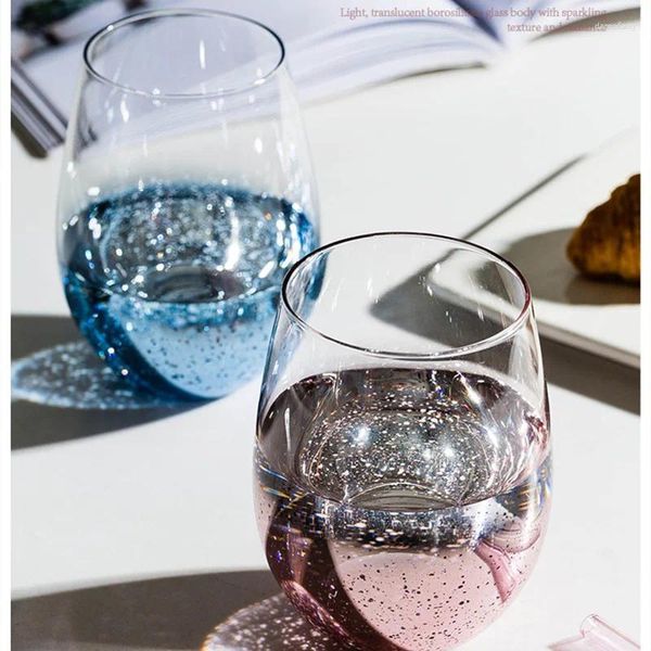 Bicchieri di vino in grande capacità tazza di acqua creativa stellare gradiente di latte in vetro resistente alla tazza da caffè semplice regalo