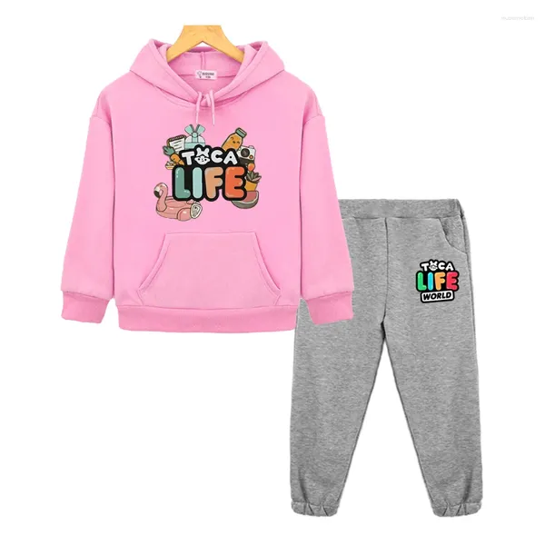 Roupas Conjunto de Capuz de Capuz Toca Life Life World calça de capuz