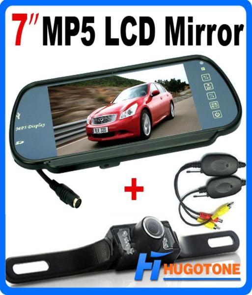 HD 7 polegadas carro Bluetooth MP5 TROCAVEIRA câmera traseira Monitor LCD Mirror Car Revertendo LED Nightvision Back Up Camera5822660