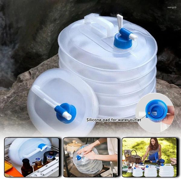 Bottiglie d'acqua 5-15 litri di grande capacità di grande capacità secchio esterno Crovallo di guida portatile portatore di portata per campeggio per picnic da campeggio