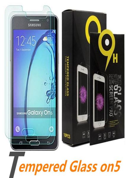 Für Samsung Note 8 Temperierte Glasschilddrüter -Beschützer für ON5 S7 Edge S6 Note 5 S5 ON6 ON7 J3 Prime 033mm 25d 9H Antischpapier 5509328