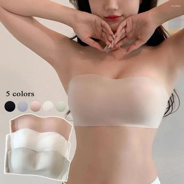 Bras Bras senza cucitura senza cucitura da donna Bra senza spalline Beauty Back Solid Color Party Wedding Sexy Lingerie Top Top