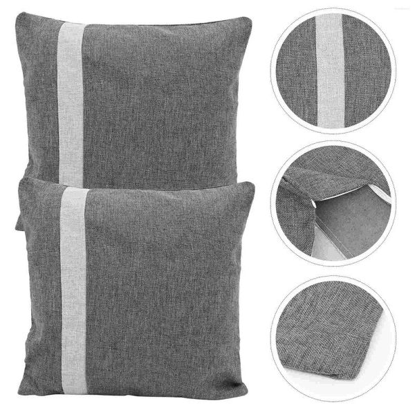 Capa de travesseiro sofá sofá de travesseiros simples, fronhas domésticas decorativas jogam tampas laváveis confortáveis