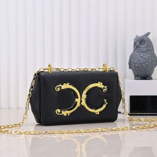 Bolsa de corrente clássica de couro premium ouro grande letra d bolsa de ombro de luxo gest saco de grife feminino bolsa de vestido de noite bolsa bola de crossbody bolsa várias cores