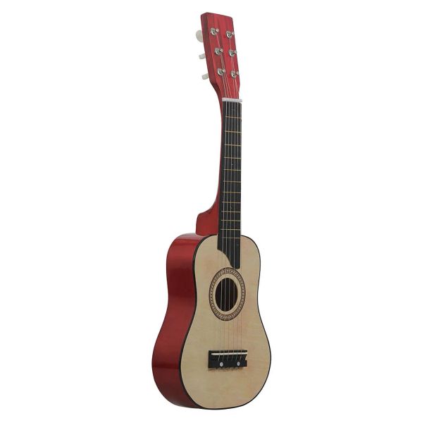 Cabos 25 polegadas Basswood Acoustic Guitar 6 Strings Small mini guitar
