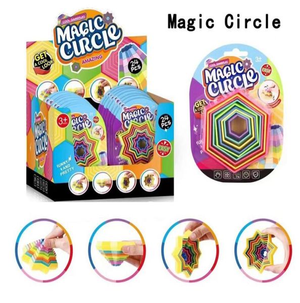 Giocattoli Fidget Sensory Magic Variety Children Bambini Anti Stress Educational con confezionamento e Luci DECOMPRESSIONE Toy Gift SU8043126