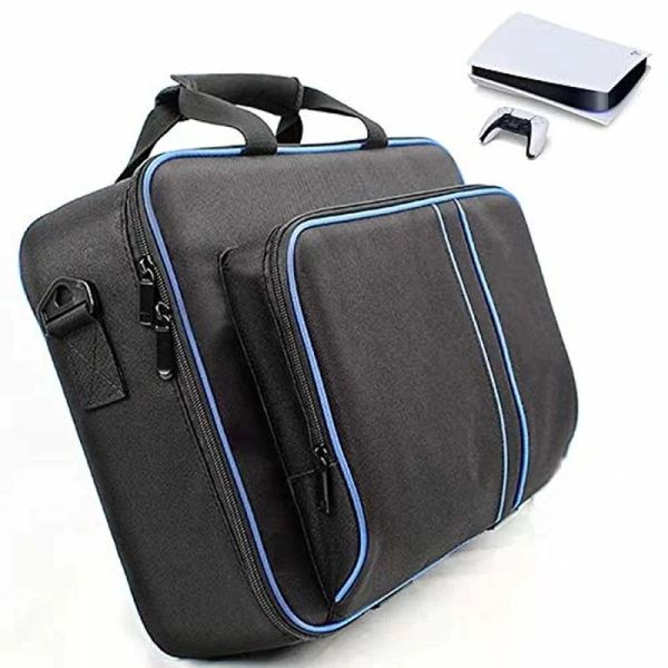 Bolsa de armazenamento de sacos para PS5 Nylon Transporte Bolsa de Viagem Compatível para PlayStation 5 Disco/Edição Digital para Controlador DualSense