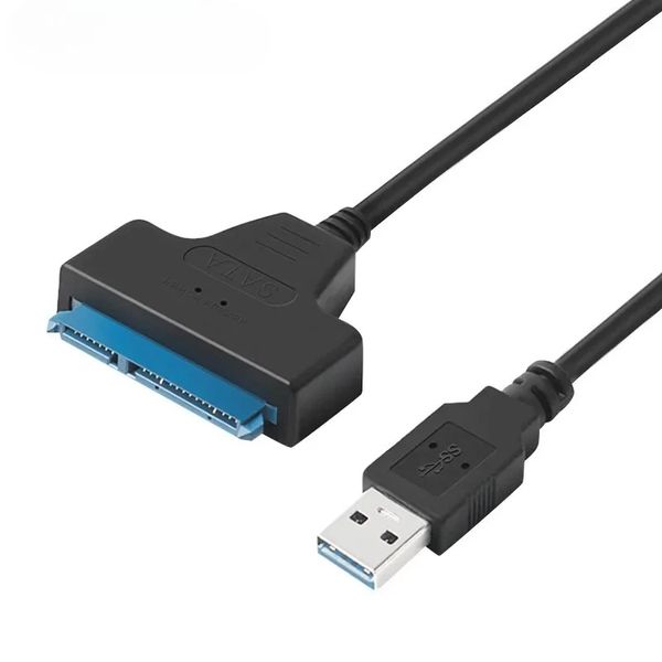 SATA до USB 3,0 / 2,0 Кабель до 6 Гбит / с для 2,5 -дюймового внешнего жесткого диска SSD SATA 3 22 22 -контактного адаптера USB 3,0 к шнуру SATA III