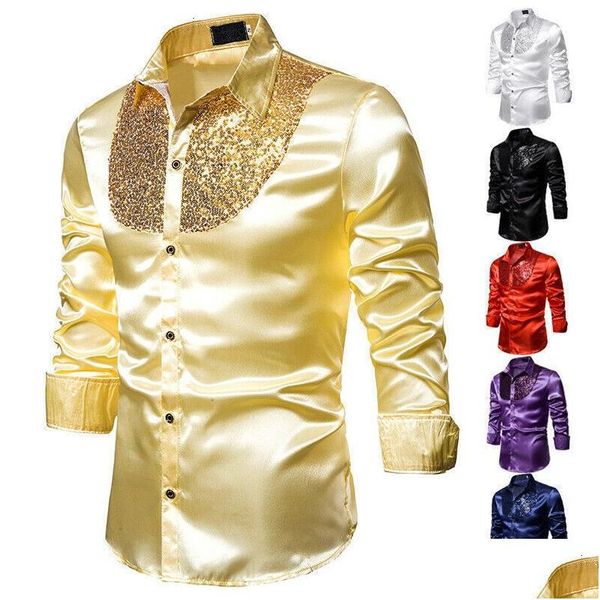 Camisas casuais masculinas masculino de manga longa Camisa de noiva para lenço de noiva suave e confortável