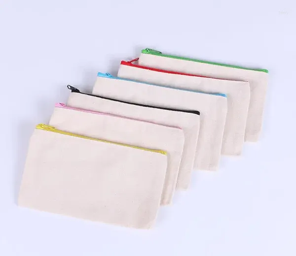 Bolsas de armazenamento sublimação em branco Cosmético Cosméticos Zipper Casos de lápis personalizados Bolsa de bolsa de maquiagem de maquiagem Bolsa de bolsa SN3581