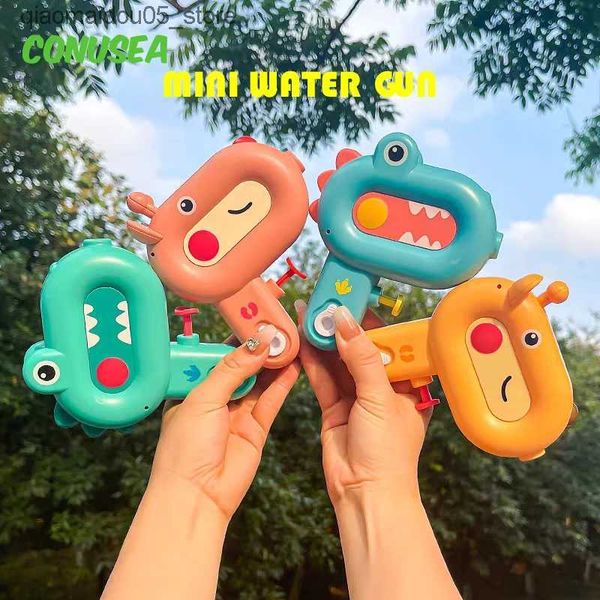 Sand Play Water Fun Fun Mini pistola per bambini Acqua Gun Animal Cartoon Shoot Water Machine Bottle Toby Beach Summer Giocattolo da estate per bambini Gift Q240413