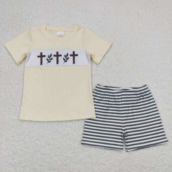 Associazioni per bambini all'ingrosso CrOCHI TOPS Shorts Boutique Bambini Outfit primaverile abbinata per neonati.