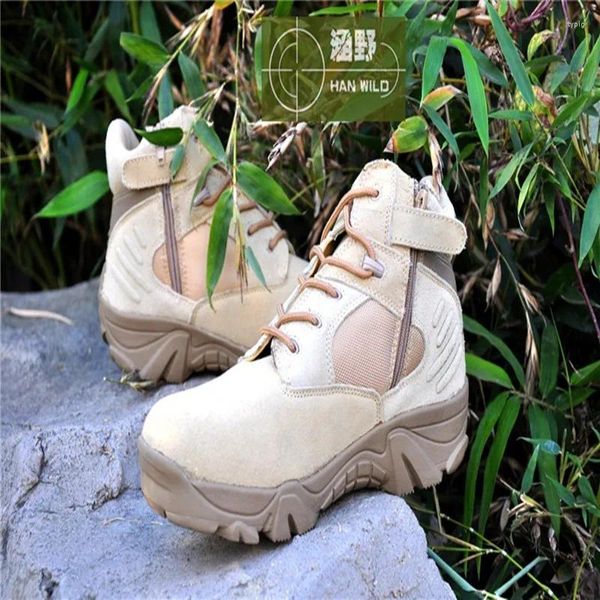 Fitness Shoes Boots Tactical Desert Combate Combate ao ar livre escalada respirável Caminhando de camping Trekking 2 Color