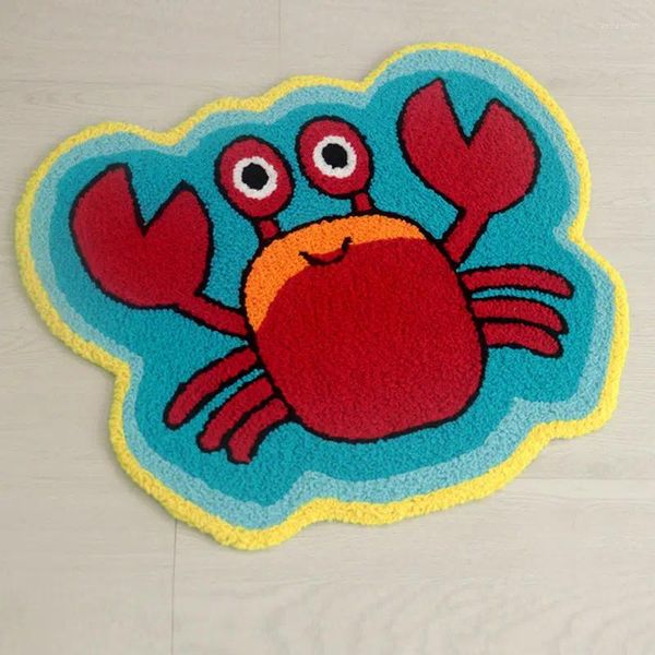 Tapetes de caranguejo de tapete de caranguejo para crianças decoração de quarto carpete