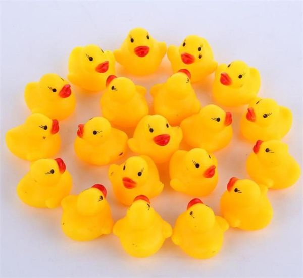 Mini Gummi Duck Bad Enten PVC mit Schall schwimmendem Entenbad Wasserspielzeug für Schwimmen Beach Geschenk für Kid 149 B31108573