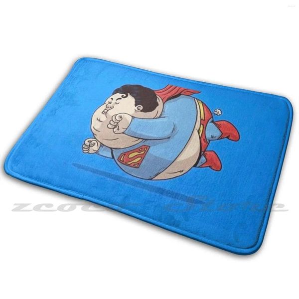 Tapetes super sumô mate mat mat Doore não deslize o tapete de captação de água engraçado humor engraçado capas de celulares