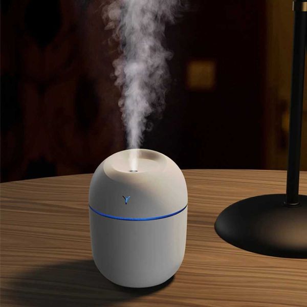 Humidifiers Lampade per fragranze Mini portatili portatili 220 ml di aroma aroma diffusore per olio umidificador per ufficio automobilistico con lampada notturna a led fresche fresche