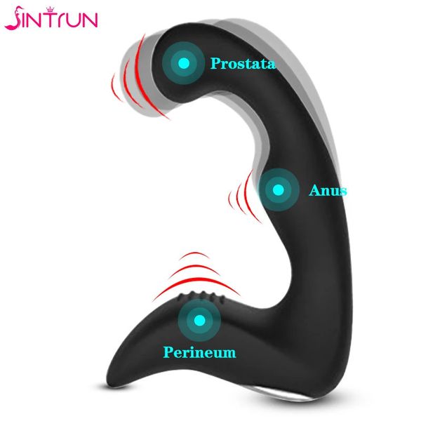 Massager prostata maschile G spot vibratore Donne silicone plug ano stimolazione uomo tappo anale tappa vibrante coppia di sesso sex toy 240402