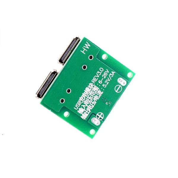 Новый 2024 9 В 12 В 24 В до 5 В постоянного тока DC-DC Shay Down Power Module Power Module Двойной USB WOUT POAD Плата напряжения 3A Регулятор заряда автомобиля 6-26 В для