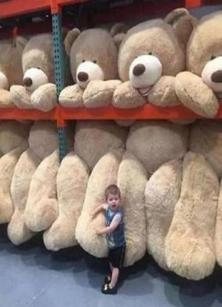 260 cm super riesiger Teddybär nur Deckung Plüsch -Spielzeugschale mit Reißverschluss 102Quot8775860