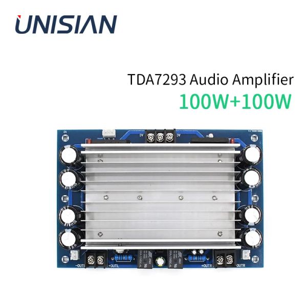 Усилители Unisian TDA7293 Audio усилитель Classab High Power 100 Вт+100 Вт доска усилителей мощности