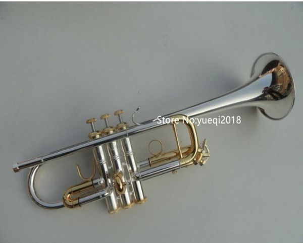 Top -Selling -Trompete C Ton C180SML239 Silber Messing Key Top Musical Instrument mit Mundstück 4381170