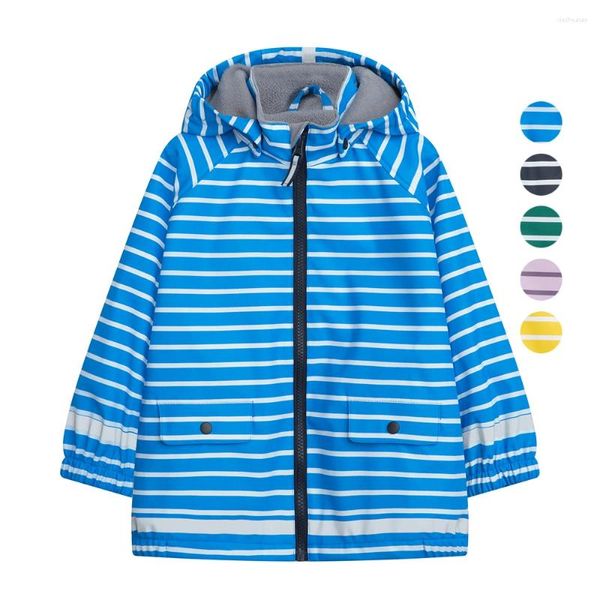 Jacken 2-7T Kinder Jungen Mädchen Mantel Jakets PU wasserdichte Jacke Frühling Herbst Outerwear Kinder Regen Sportbekleidung Windproof