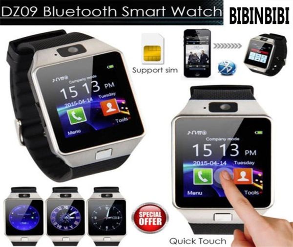 2020 Smart Watch DZ09 SmartWatch Peigome Clock с SIM -картой Push Message Connectivity Android Phone Men Watch8616716