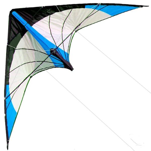 Ankunft 48 Zoll Blue Professional Dual Line Stunt Kite mit Griff und guter Flying Factory Outlet 240407