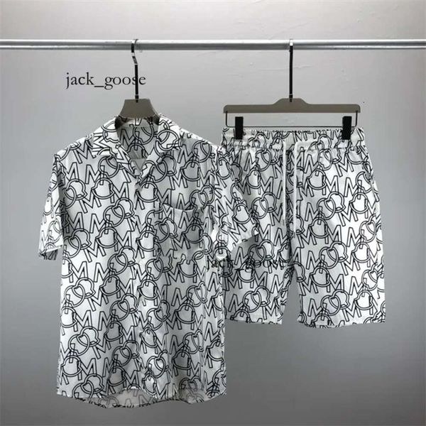 1 Sommer Fashion Mens Tracksuits Hawaii Beach Hosen Set Designer -Shirts Drucken Freizeithemd Mann der Regisseure Kurzarm Kurzes Beachsq Casa Blanca 986