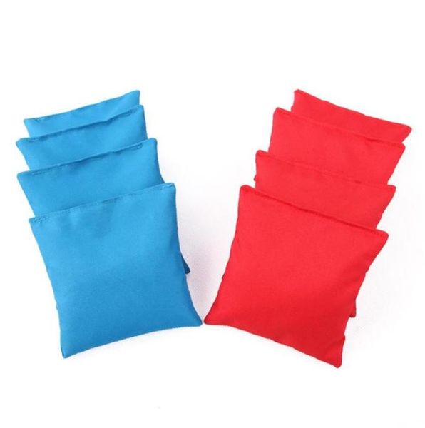 Bolsa de areia 8pcs 10x10cm Sacos de feijão de cornhole Conjunto de milho Equipamento de treinamento de pano para aro de arco ao ar livre 19850228